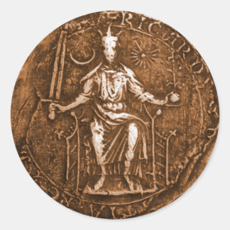 Adesivo Rei Richard I, O Coração do Leão