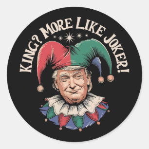Adesivo Rei Vintage Mais Como Coringa Engraçado Anti Trump