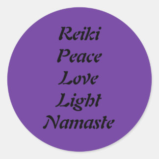 Adesivo Reiki Peace Love Light Namaste Sticker