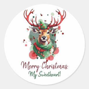 Adesivo Reinador de Natal Personalizável