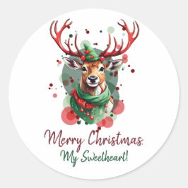 Adesivo Reinador de Natal Personalizável