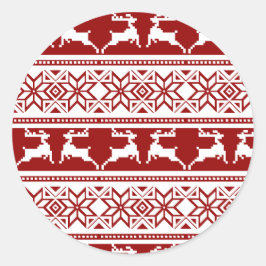 Adesivo Reindeado Escandinavo de Natal Nórdico