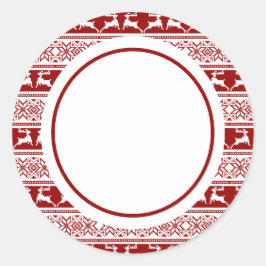 Adesivo Reindeado Escandinavo de Natal Nórdico