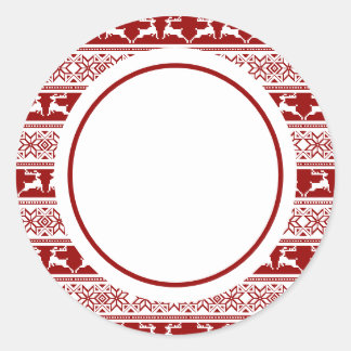 Adesivo Reindeado Escandinavo de Natal Nórdico