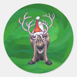 Adesivo Reindeer Christmas On Green