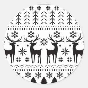 Adesivo Reindeer de Natal para Folk Moderno