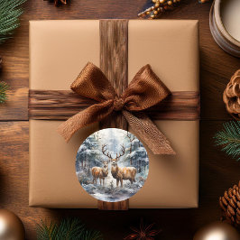 Adesivo Reindeer na Wonderland de inverno