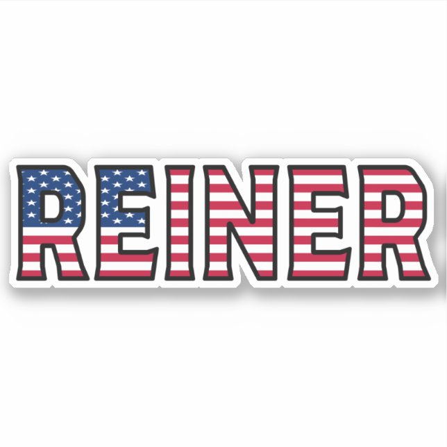 Adesivo Reiner Name Vorname USA Sticker Stickerset (Frente)