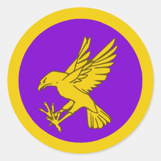 Adesivo Reino do Crachá de Calontir Populace (Frente)