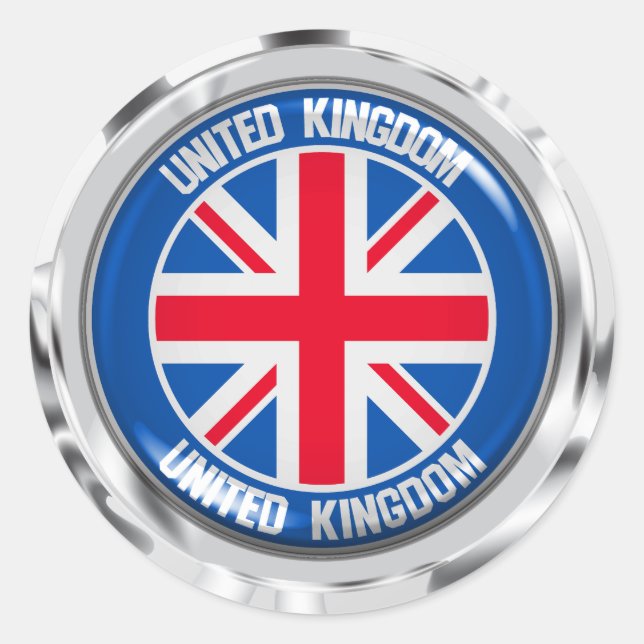 Adesivo Reino Unido Round Emblem (Frente)
