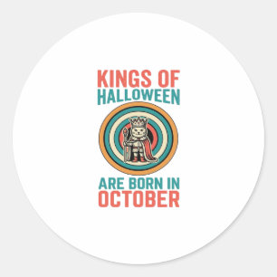 Adesivo Reis Do Halloween Outubro Aniversário Camisa Vinta