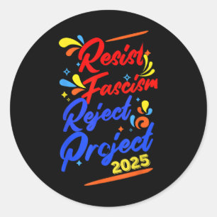 Adesivo Rejeição ao fascismo 2025