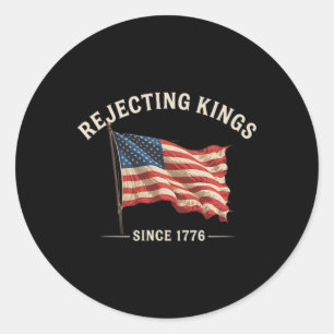 Adesivo Rejeitando Reis Desde 1776 Bandeira Americana 4º D