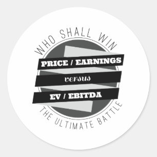 Adesivo Relação P/E contra a relação de EV/EBITDA