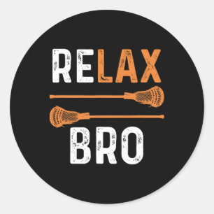 Adesivo Relax Bro Lacrosse Sports Team