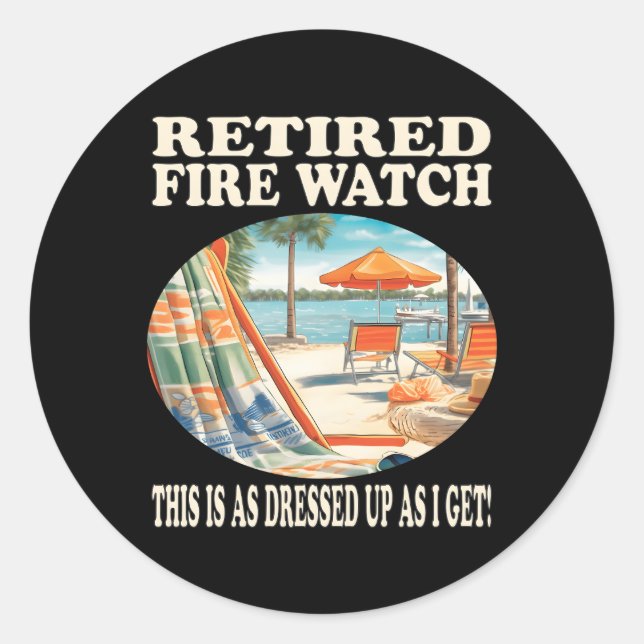 Adesivo Relaxamento do Fire Watch Reformado (Frente)