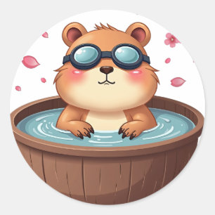 Adesivo Relaxamento em Banheira de Capivara Vibrações Dive