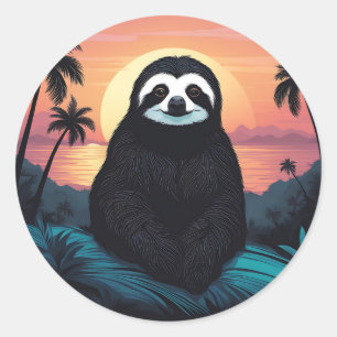 Adesivo Relaxando a Lama no Sunset