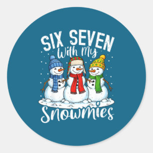 Adesivo Relaxando Com Meus Snowmies Palhaço De Neve 67 Nat