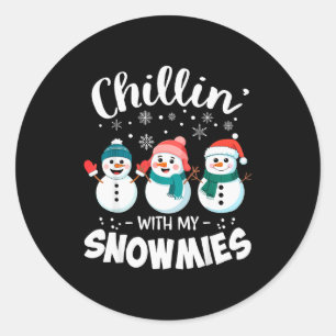Adesivo Relaxando Com Meus Snowmies Professor de Boneco de