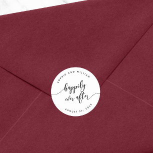 Adesivo Relaxar Script Felizmente Depois Do Favor De Casam