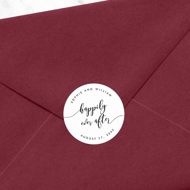 Adesivo Relaxar Script Felizmente Depois Do Favor De Casam (Criador carregado)