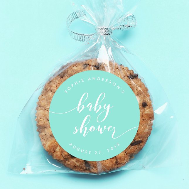 Adesivo Relaxe a dica do Chá de fraldas de Script (Criador carregado)