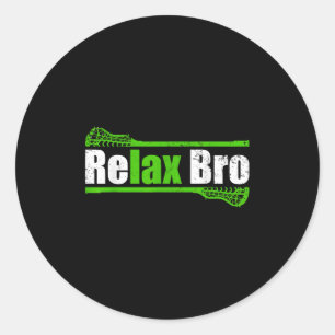 Adesivo Relaxe Bro Funny Boys Lacrosse Roupa Jovens Mens K