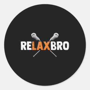 Adesivo Relaxe Bro Funny Lacrosse Player Lax Lover Lacross