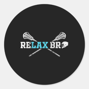 Adesivo Relaxe Bro Funny Lacrosse Player Lax Lover Piada