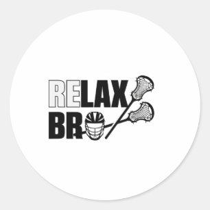 Adesivo Relaxe Bro Lacrosse Player Lax Teen Boys Men