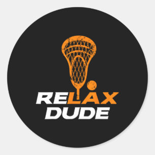 Adesivo Relaxe Duo Lacrosse Lax Stick V6 Orange