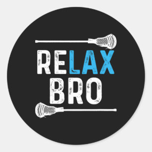 Adesivo Relaxe, Irmão Lacrosse! Funny Lax Team Lacrosse