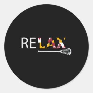 Adesivo Relaxe Maryland Flag Lacrosse Lax Stick Mens Mulhe