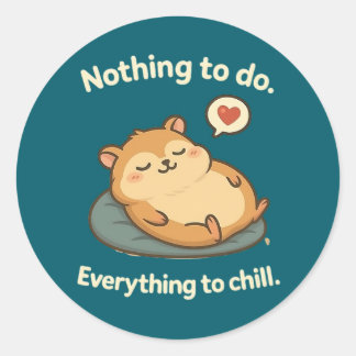 Adesivo "Relaxe Mode - Chubby Hamster Sticker"