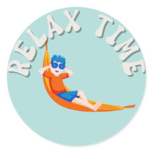Relaxe o Clássico Round Sticker