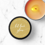 Adesivo Relaxe Script Deixe O Amor Brilhar Coloração Editá<br><div class="desc">O adesivo de favor de casamento com as palavras "deixe o amor brilhar" em um script cursivo relaxado em branco contra uma cor de fundo editável (clique em personalizar para acessar). Personalize-o substituindo o texto do marcador de posição. Para obter mais opções, como alterar a fonte e seu tamanho/cor, expanda...</div>