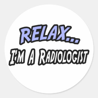 Adesivo Relaxe, sou radiologista
