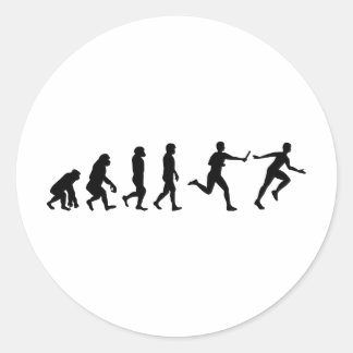 Adesivo Relay Race Athlete Running Evolution Runner