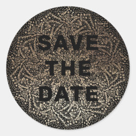 Adesivo Relevo | Folha de ouro escura para inverno