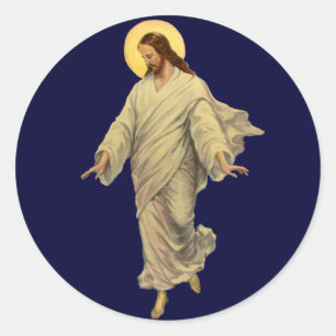 Adesivo Religião Vintage, Jesus Cristo está caminhando n