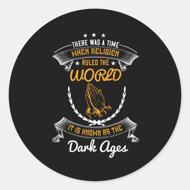 Adesivo Religiões Governavam O Mundo Na Idade Escura (Frente)