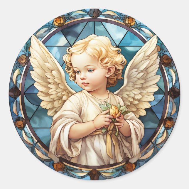 Adesivo Religioso do Anjo Celestial (Frente)