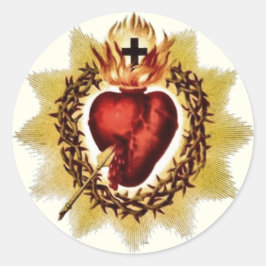 Adesivo Religioso Sagrado Coração de Jesus Católico