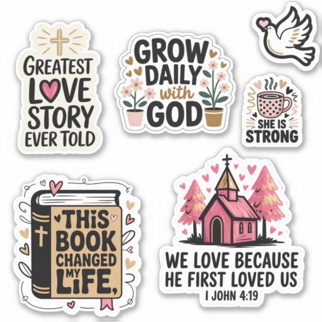 Adesivo Religious Valentine Precut Stickers (Frente)
