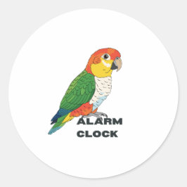 Adesivo Relógio Alarme Conure Sol – Design de Papagaio Alt