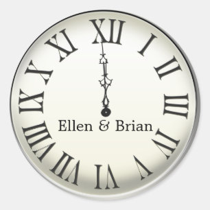 Adesivo Relógio atinge meia-noite na véspera do Ano Novo