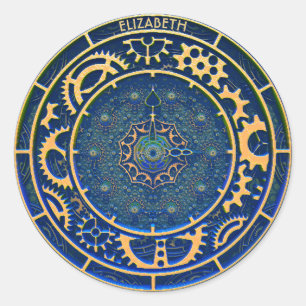 Adesivo Relógio de Decodificação de Arte enferrujada a 