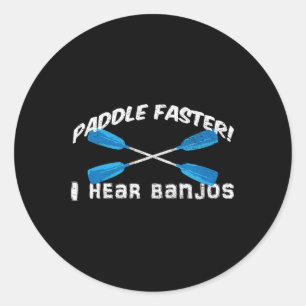 Adesivo Remar Mais Rápido Eu Escuto Banjos Camiseta Divert