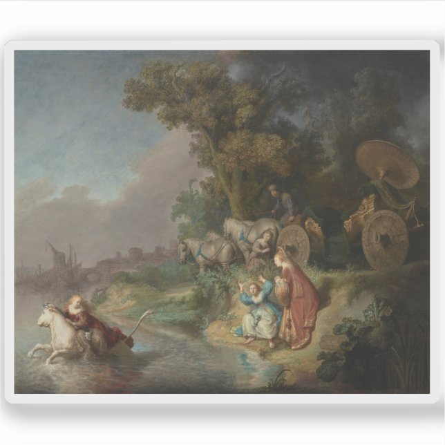 Adesivo Rembrandt - O rapto de Europa (Frente)